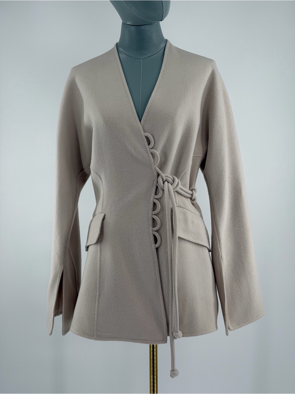 🆕 BY MALENE BIRGER 🧿 NWOT Lalou Wool Blazer, Cream - Sz EU 36 / Small - Picture 11 of 16